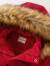 戴维贝拉（DAVE＆BELLA）童装冬季儿童羽绒服男童外套保暖新年衣服中大童上衣秋冬新款 红色 140cm（建议身高130-140cm）