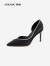 奥康（Aokang）官方女鞋 2023秋季新款晚宴高跟鞋优雅尖头细跟女士时装单鞋 黑色 35