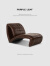 purpleleaf巴塞罗那椅设计师可折叠轻奢躺椅意式现代真皮沙发椅 巴塞罗那椅【头层牛皮】
