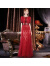 TAO HAN结婚宴会妈妈高端礼服2024新款红色连衣裙年轻高贵丈母娘喜婆婆装 酒红色（收藏优先发货） 3XL