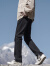 FOG SKY 美式牛仔裤男夏季复古水洗做旧破洞宽松直筒休闲长裤子 HLZS-J705黑色 2XL（建议135-150斤）