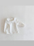 莱科牛婴童T恤2023春装儿童娃娃领长袖打底衫百搭长袖体恤上衣 米白 73码