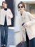 小香风双面羊毛外套2023年秋冬季新款式女装时尚气质小个子 米白色 S