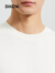 迪柯尼（DIKENI）高端休闲男装春秋季新款时尚简约通勤短袖羊毛针织衫 珍珠白 185/104A