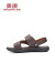 奥康（Aokang）官方男鞋 夏季流行沙滩鞋男士透气休闲鞋软底百搭凉鞋商场 棕色1221721001 41