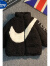 迪士尼男童秋冬装棉衣外套2023新款帅气男孩洋气加绒加厚儿童宝宝毛毛衣 黑色 160cm适合身高150-160cm年龄11-12