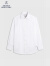 布克兄弟（BrooksBrothers）男士24春夏新款修身版伦敦领纯色长袖正装衬衫 1001-白色 16/33