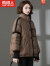 南极人（Nanjiren）短款羽绒服女款2023年新款时尚冬装中年洋气贵夫人外套小个子 灰色 M 90-115斤