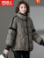 南极人（Nanjiren）短款羽绒服女款2023年新款时尚冬装中年洋气贵夫人外套小个子 灰色 M 90-115斤