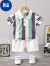 迪士尼（Disney）男童夏装套装2022夏季新款1-3岁4儿童洋气宝宝POLO衫短袖两件套潮 辉煌条 80cm