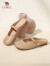 骆驼（CAMEL）2024春季新款包头平底玛丽珍鞋穆勒鞋凉鞋拖鞋女外穿 L24M007001米白 35