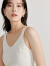 茵曼（INMAN）法式休闲度假针织背心2024夏女装新款V领百搭吊带打底短上衣 白色 XL