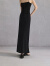 纳薇（naivee）24夏新款高级气质三宅褶皱垂感宽松薄长款时尚半身裙女 黑色 165/70A/L