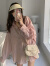 PMOG粉色长袖衬衫女薄款韩系bf风口袋上衣设计复古港味衬衣外套 白色衬衫 2XL