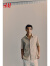 H&M男装衬衫2024夏季新款宽松亚麻透气法式设计感短袖衬衣1207768 米色 180/116