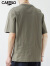 卡帝乐鳄鱼（CARTELO）短袖男士夏季短袖T恤男士纯棉体恤衫透气上衣服男装 浅绿色 XL 