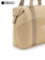 Lesportsac520情人节礼物乐播诗新款旅行出差便携大容量手提包收纳托特包 奶茶色