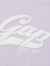 Gap女童2024春季新款圆领logo蓬蓬纱短袖T恤公主风上衣890373 紫色 120cm(XS)亚洲尺码