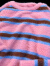 轻爵CURPOPP 原创条纹水貂绒毛衣男女软糯温柔风粉色慵懒感针织衫 粉色 M