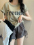 皮尔卡丹短袖T恤女装夏季2024新款韩版宽松中长款打底衫百搭休闲女装夏季 白色 L建议（101-120斤）