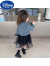 迪士尼（Disney）女童网红时髦牛仔纱裙套装儿童装春秋连衣裙2024新款洋气春装宝宝 外套+纱裙 90cm(90cm)