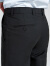 奢树（SHESHU）西裤男商务正装裤修身职业装长裤纯色中腰 SSXKJCKRQ2203 黑色 185/92A