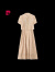 皮尔卡丹高端真1丝旗袍女装夏季2024新款国际大牌国风连衣裙子两件套装 粉色 L