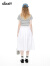 DZZIT【爆款补单】地素半身裙2024夏季新款白色轻松简约设计伞裙女 白色 XS