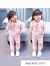 迪士尼（Disney）女童春秋套装儿童两件套开衫上衣外套+裤子洋气1-3-5岁小女孩衣服 100cm适合2-3岁左右 JP猫咪套装粉红色