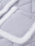 Semir森马棉服女薄款肌理立领气质冬季时尚毛边菱格外套温柔系 紫色调00377 155/80A/S