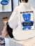 迪士尼（Disney）男童短袖t恤Polo衫2024夏季薄款翻领中大童休闲宽松上衣儿童夏装 黑色(1978熊熊) 170 建议身高155-165cm