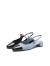 思加图（STACCATO）2024春季新款优雅玛丽珍鞋包头凉鞋粗跟单鞋女皮凉鞋 冰山蓝 37