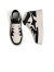 红蜻蜓厚底高帮板鞋新款复古潮流板鞋时尚厚底休闲女鞋WTB43601 黑/白色 34