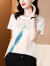 单蜜（Danmi）短袖T恤女装新款2024年春夏季时尚修身显瘦小个子打底衫上衣女潮 白色 M