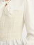诗凡黎（'SEIFINI）【商场同款】莱赛尔飘带领衬衫2024春新款上衣女3F2220301 本白色 165/88A/L