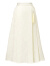 颜域新中式白色半身裙女2024新款夏浮雕提花气质半裙高腰A字裙子 米白 L/40