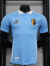 2425比利时蓝色足球服球员版队服运动服定制透气速干短袖T恤印号 图片色 S