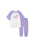 巴拉巴拉童装儿童套装洋气新款夏装女中大童运动风两件套甜酷 粉紫70027 140cm