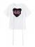 维络斯11SHOP97 白色T恤女夏季辣妹设计感叠穿甜酷爱心镂空绑带短袖上衣 白色套装 S