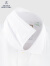布克兄弟（BrooksBrothers）男士24春夏新款修身版伦敦领纯色长袖正装衬衫 1001-白色 16/33