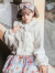 Eieyomi咿哟咪咿哟咪lolita毛绒外套原创设计日常百搭娃娃领仿兔毛短款冬季外套 白色 S