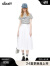 DZZIT【爆款补单】地素半身裙2024夏季新款白色轻松简约设计伞裙女 白色 XS
