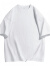 至唯青少年bf美式重磅纯棉短袖t恤男女基础款纯色oversize打底白色TEE 白色 L