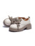 骆驼（CAMEL）牛津鞋女时髦芒果头双鞋带高跟深口鞋 L24S007007 米白 36 