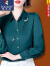 啄木鸟23新款杭州重磅真丝衬衫女长袖23新款时尚气质百搭刺绣桑蚕丝上衣 粉色 821#款 3XL 140--150斤