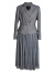 ROEYSHOUSE罗衣职业修身西装套装女2024春装新款外套网纱半身裙两件套09993 灰色 XL
