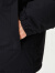 杰克·琼斯（JACK&JONES）春季新款保暖潮流运动纯色连帽休闲棉服外套男装 E40黑色 180/100A/L