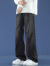FOG SKY 牛仔裤男夏季美式直筒裤设计感薄款宽松裤子男阔腿高街休闲裤 BGM-GK24124蓝绿色 L（建议110-130斤）