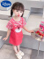 迪士尼（Disney）女童夏装连衣裙儿童公主裙三岁女孩夏季裙子洋气周岁假两件草莓熊 图片色 80码(身高70-80cm 0-1周岁)
