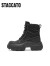 思加图冬季新款复古工装靴马丁靴短靴厚底时装靴女靴ESF07DD3 牛仔浅黑（单里） 34